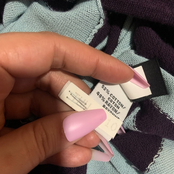 Diane Von Furstenberg Kinaya wrap dress V Neck Long sleeve knit floral fall S - Picture 9 of 9